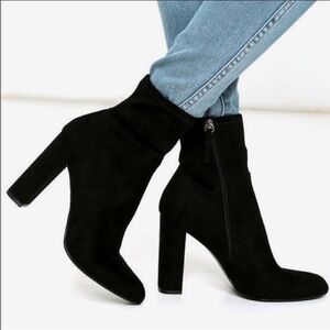 Steve Madden Classic Black Heeled Boots